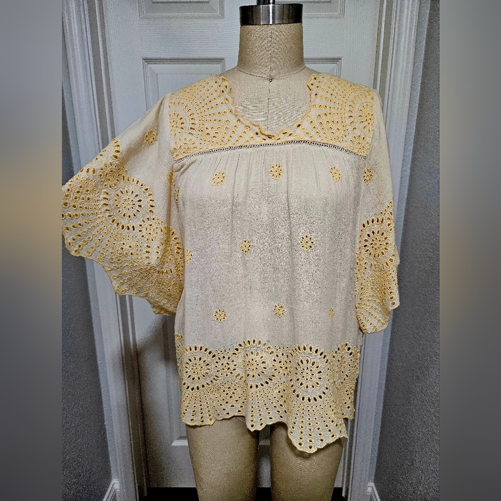 Deby Debo Blouse, XS, Cream/Yellow